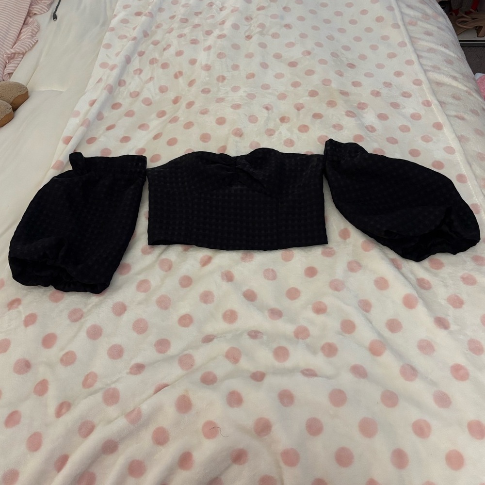 vestique Black Strapless Corset Top